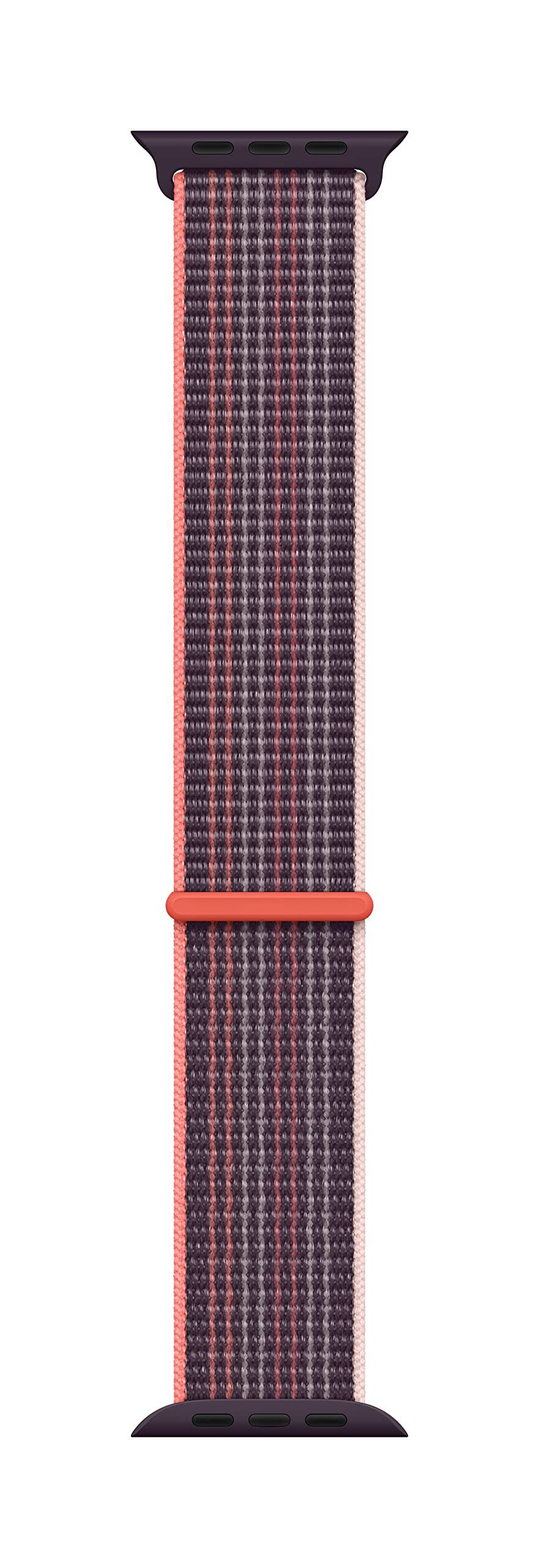 Front. Apple - Apple Watch Band - Sport Loop (45mm) - Elderberry - Regular - Purple.