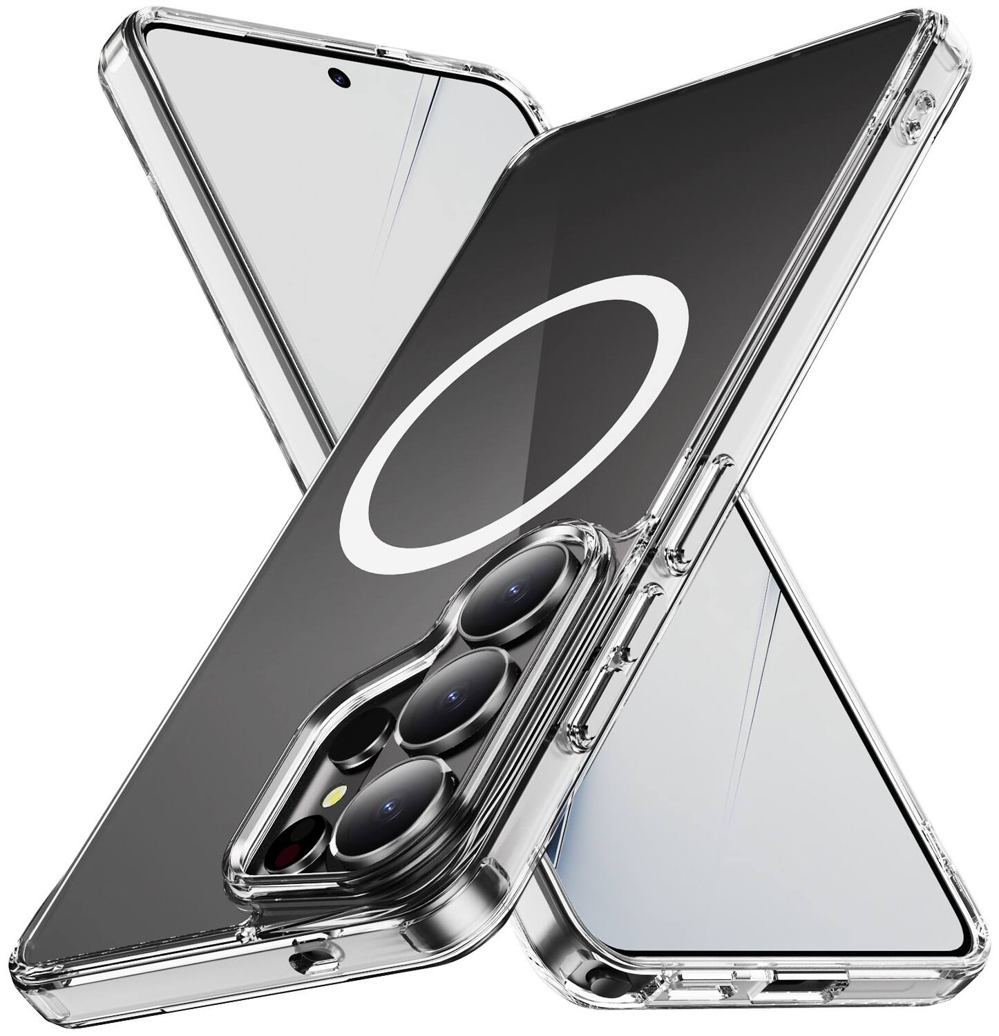 Front. Nakedcellphone - Clear Case for Samsung Galaxy S26 Ultra 5G Phone - Compatible with MagSafe - Clear.