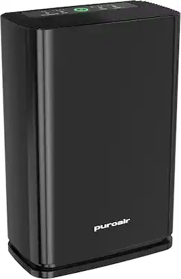 PuroAir - 400 HEPA Air Purifier for Bedroom - Covers Up To 2,000 Sq Ft - Black