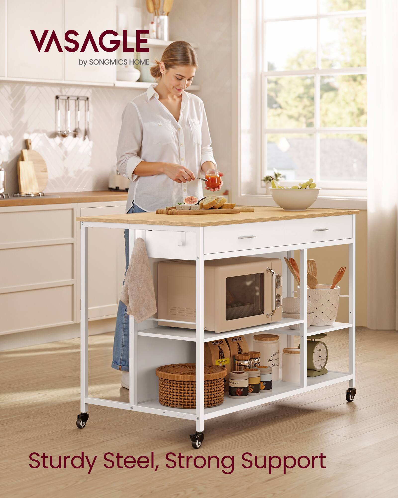VASAGLE by SONGMICS HOME  
Sturdy Steel, Strong Support