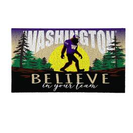 Evergreen Enterprises - Washington Huskies 28" x 16" Bigfoot Believe in Your Team Turf Door Mat - Multicolor