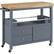 Angle. Click Decor - Anson Kitchen Cart - Gray.