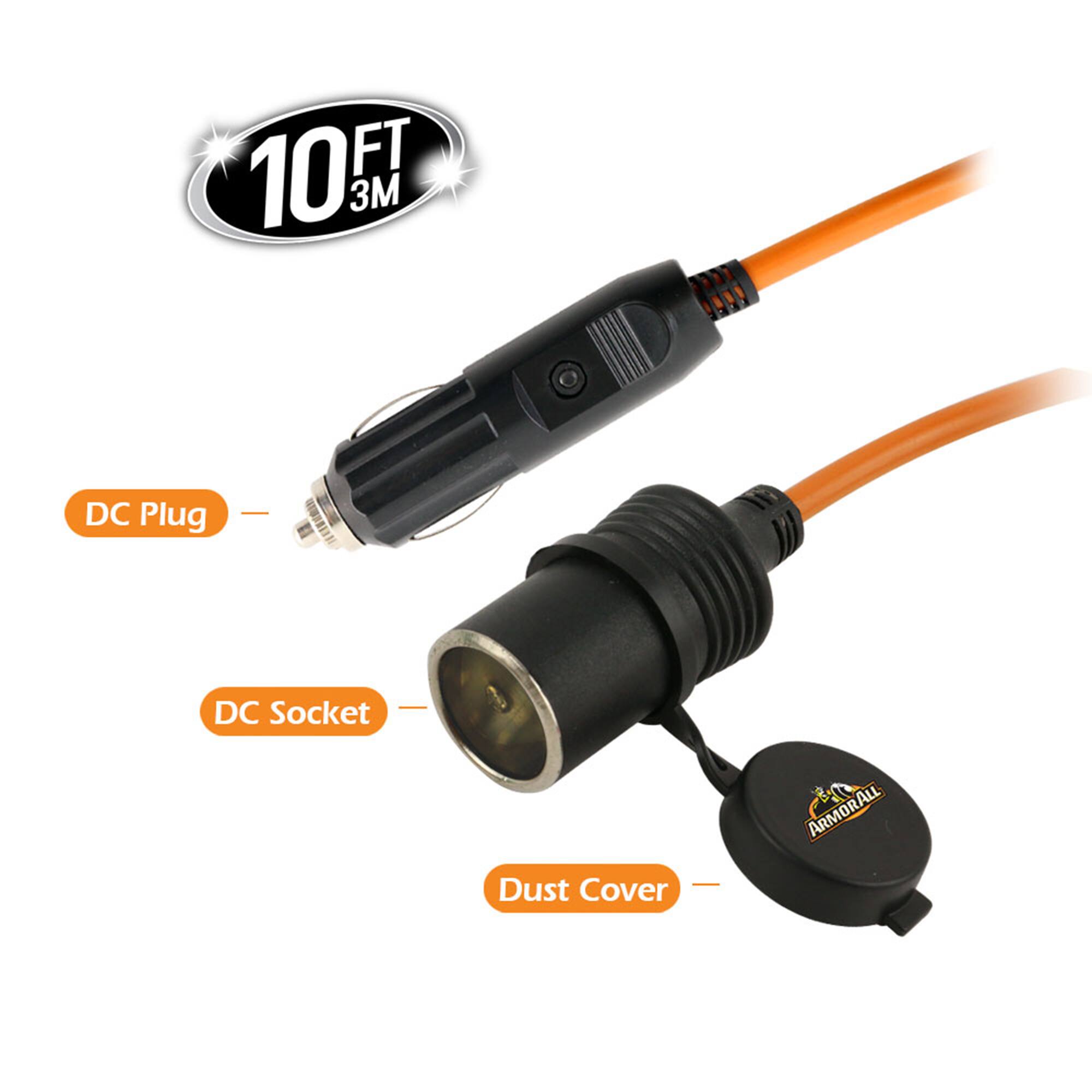 10 FT 3M DC Plug - DC Socket Dust Cover ARMORALL