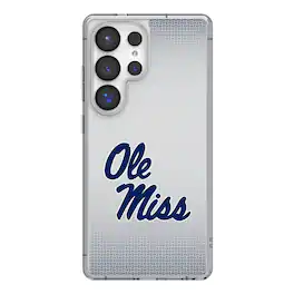 Keyscaper - NCAA - Ole Miss Rebels Linen Logo Galaxy Clear Case - S25 - Multicolor