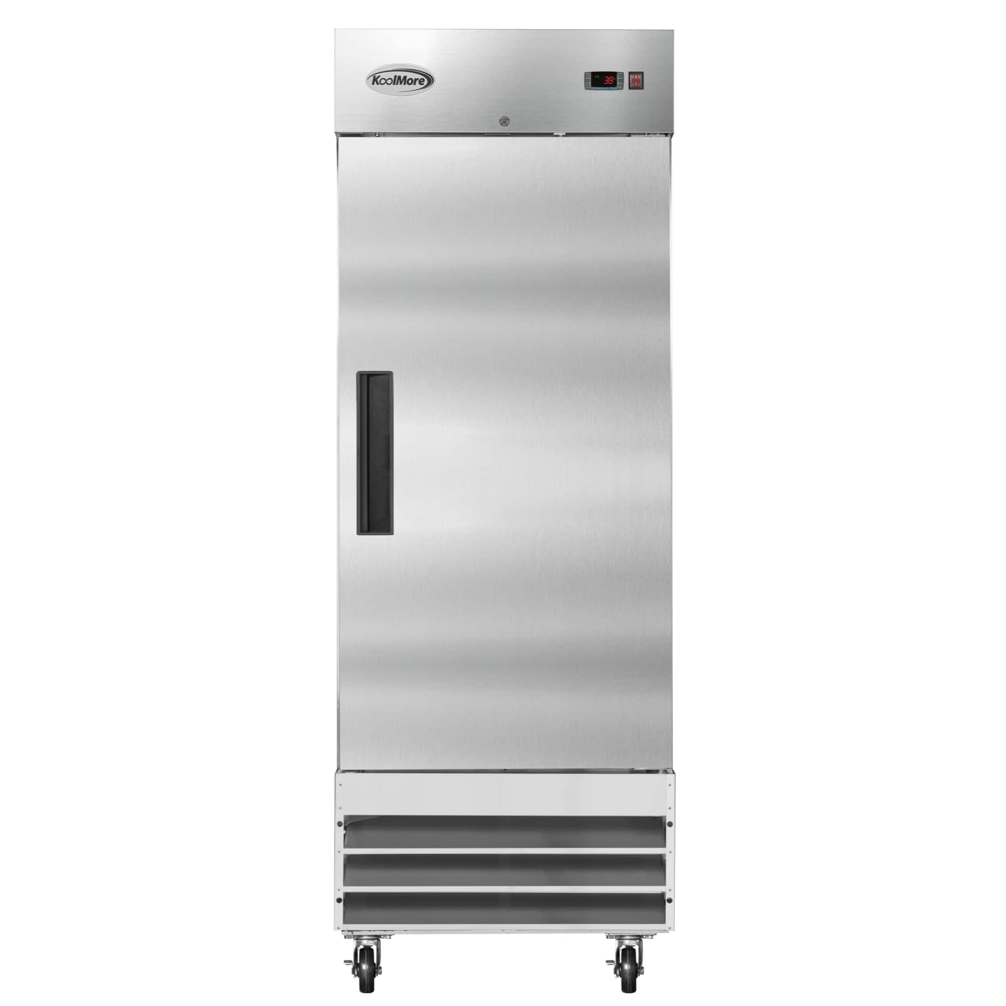 Koolmore - 29 in. One Door Commercial Reach-in Refrigerator, 23 cu. ft. (RIR-1D-SS) - Stainless-Steel