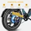 The text on the image is grouped and corrected as follows:

POWERFUL MOTOR:
- 28MPH MAX SPEED
- 1800W PEAK MOTOR
- 30° GRADEABILITY
- 0-28MPH ONLY 5S
- 5 S S GER 1800W PEAK