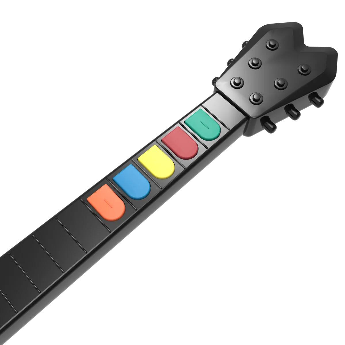 Left. Hyperkin - Hyperkin "Hyper Strummer" Wireless Guitar for Wii - Black - Black.