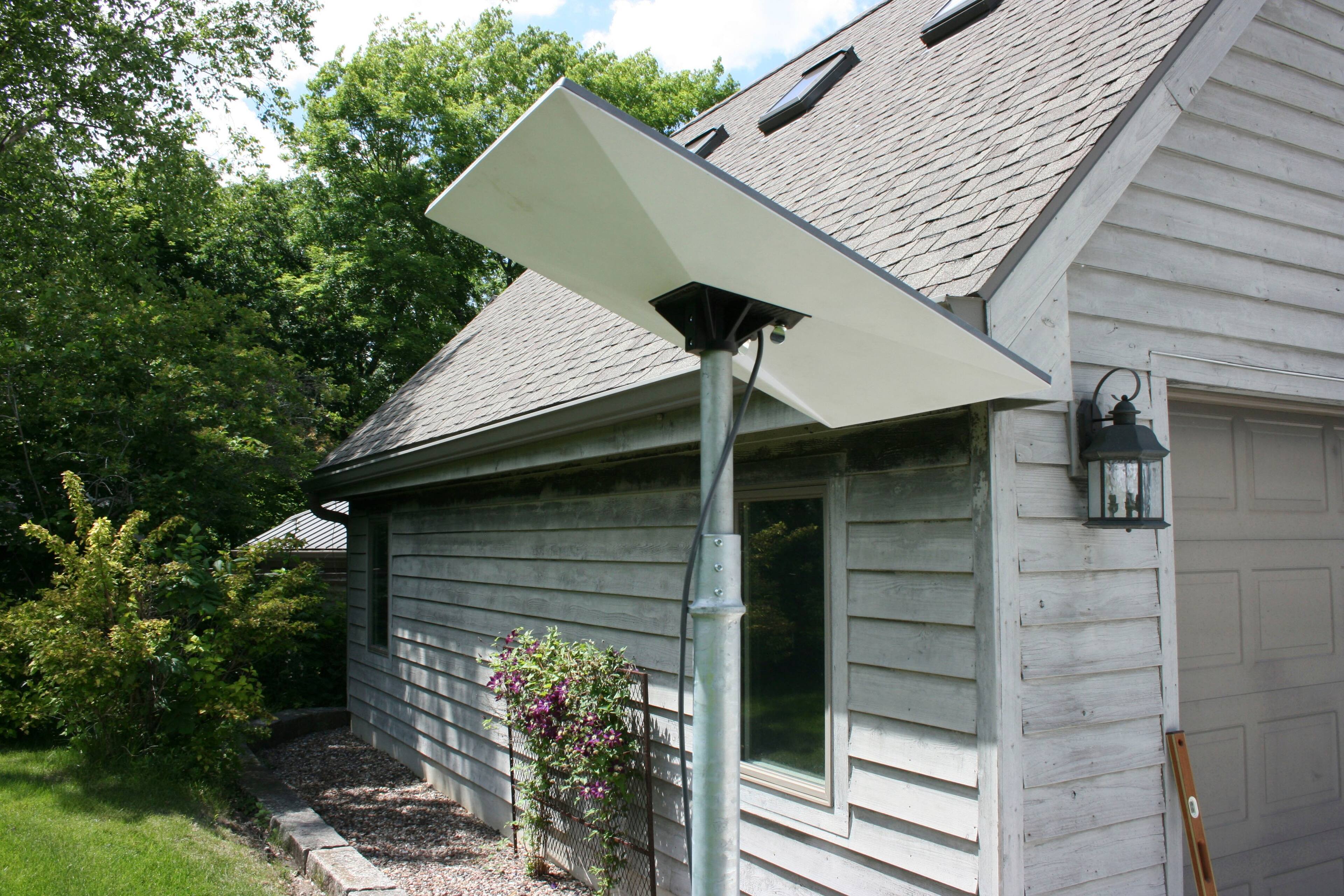 Alt View 12. Baird Mounts - Starlink Pole Mount - Galvanized Steel.