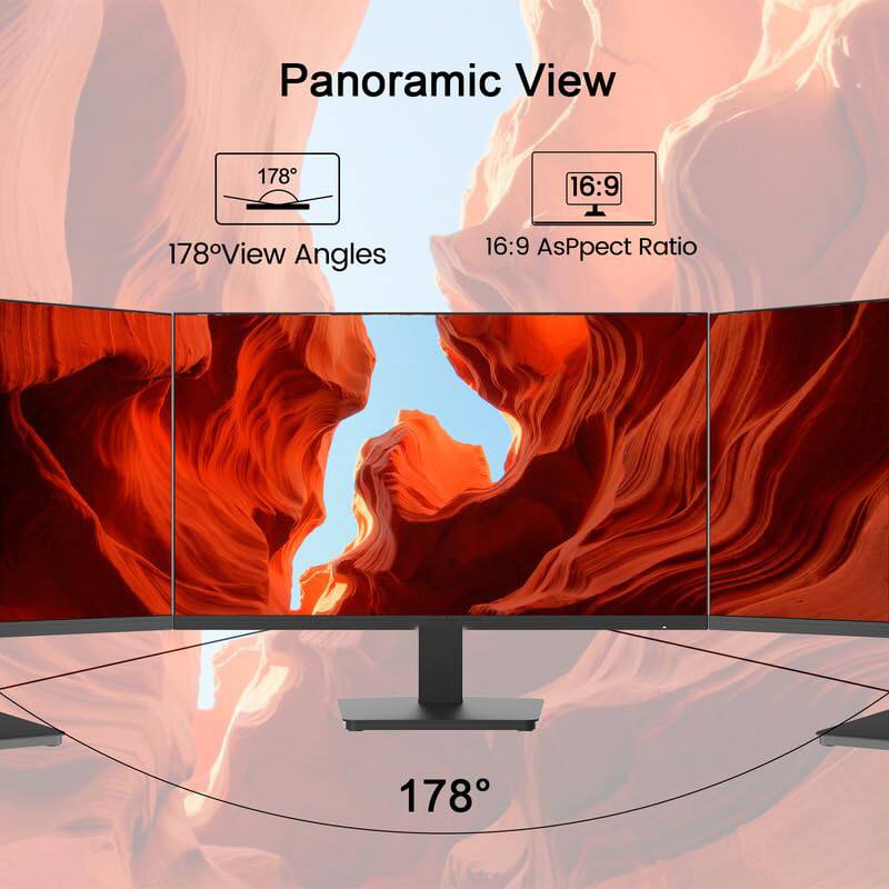 Panoramic View

178° View Angles

16:9 Aspect Ratio
