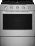 KitchenAid - 5.0 Cu. Ft. Slide-In Gas True Convection Range with Self Clean, Steam Clean, and 2-in-1 Burner - Stainless Steel