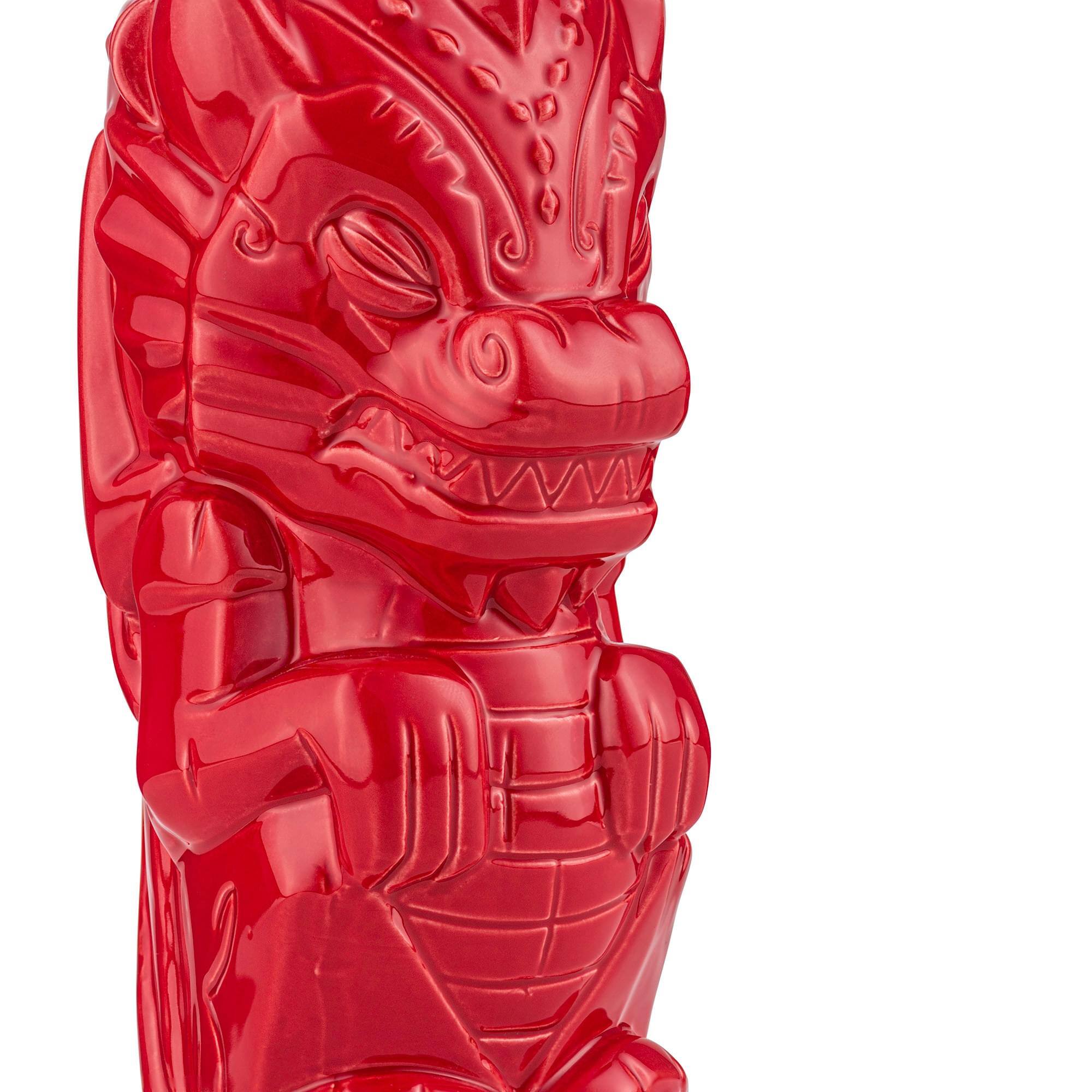 Alt View 10. ThinkGeek - Geeki Tikis Red Dragon Fantasy Mug | Ceramic Tiki Style Cup | Holds 17 Ounces - Red.