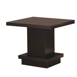Manhattan Lane - Contemporary End Table With Pedestal Base - Brown