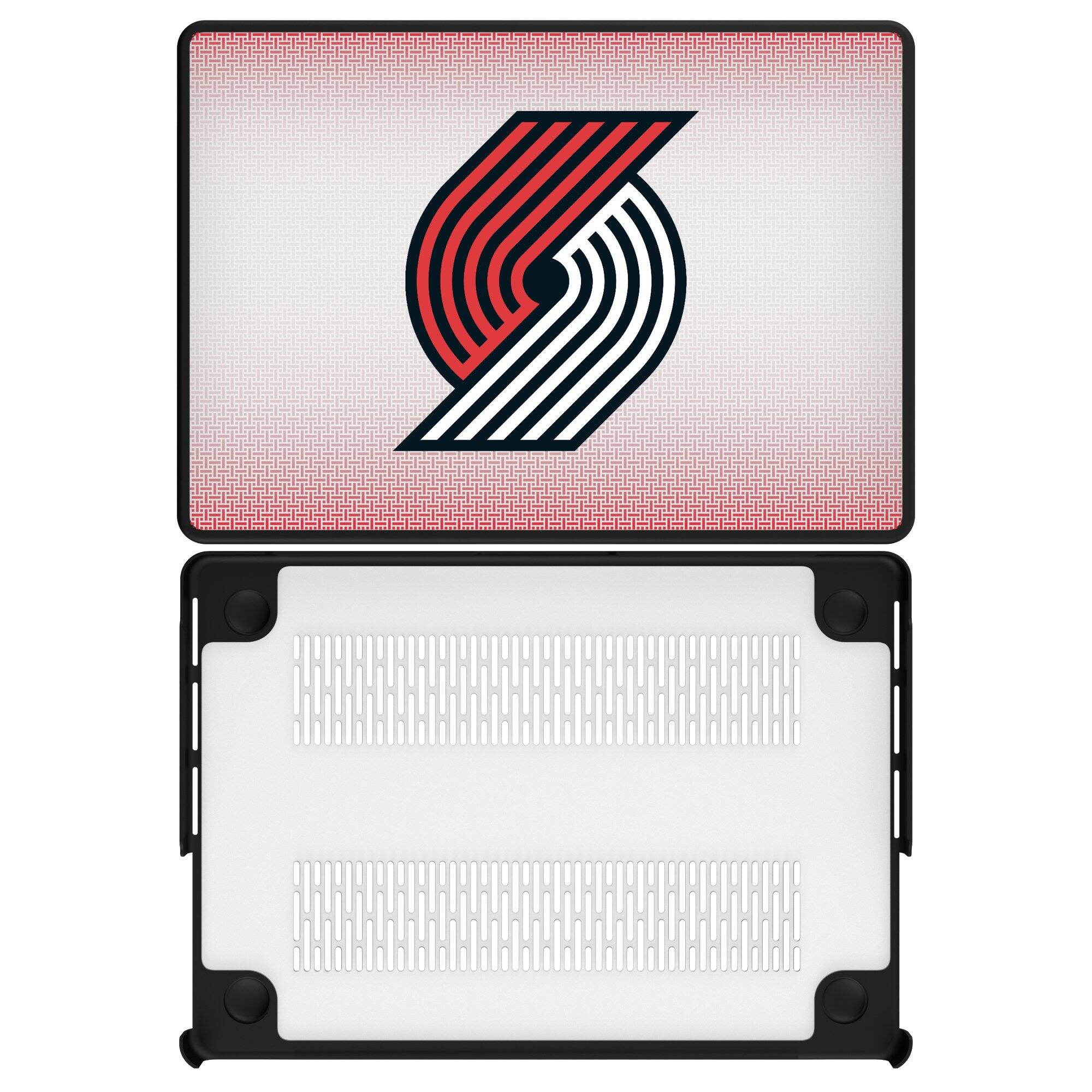 Front. Keyscaper - Portland Trail Blazers Linen MacBook Case - Multicolor.