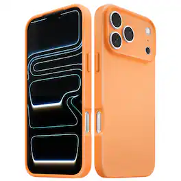 Vena - For Apple iPhone 17 Pro Max Case Matte, Bump Resistant, Drop Protection Slim Protective Phone Case - Orange