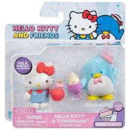 Jazwares - Hello Kitty and Friends: Sweet and Salty Series 1 - Hello Kitty and Tuxedosam 2 Pack Figure