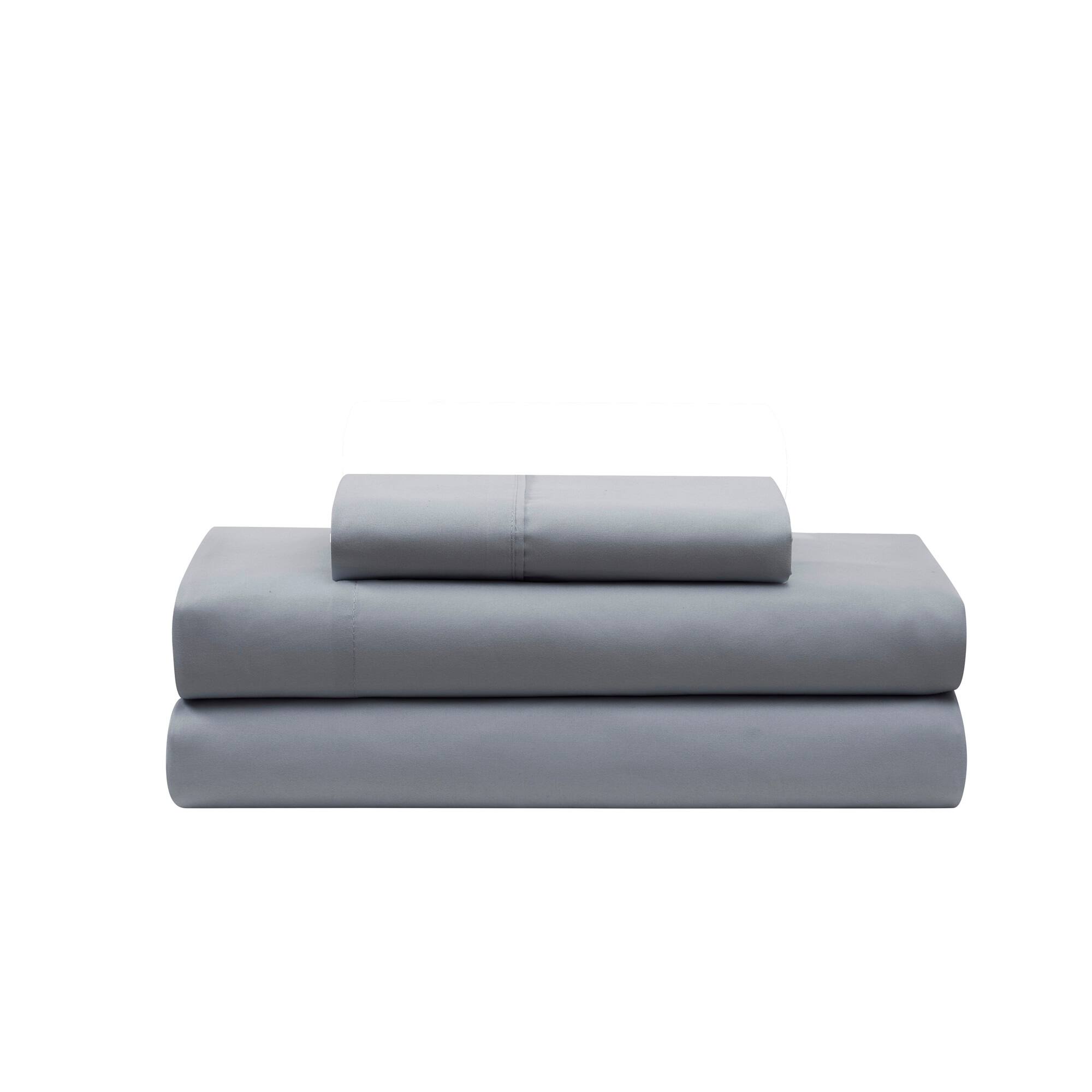 Back. Sweet Home Collection - 5 Piece Loralie Bed in a Bag Comforter & Sheet Set - Twin - Gray.