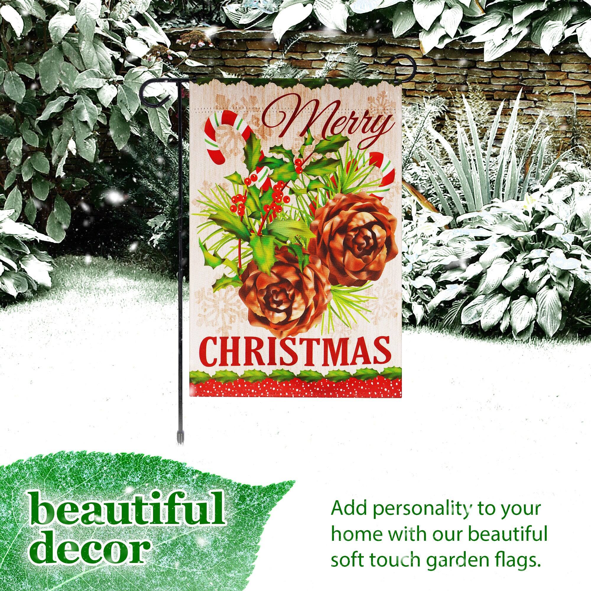 Merry CHRISTMAS beautiful decor

Add personality to your home with our beautiful soft touch garden flags.