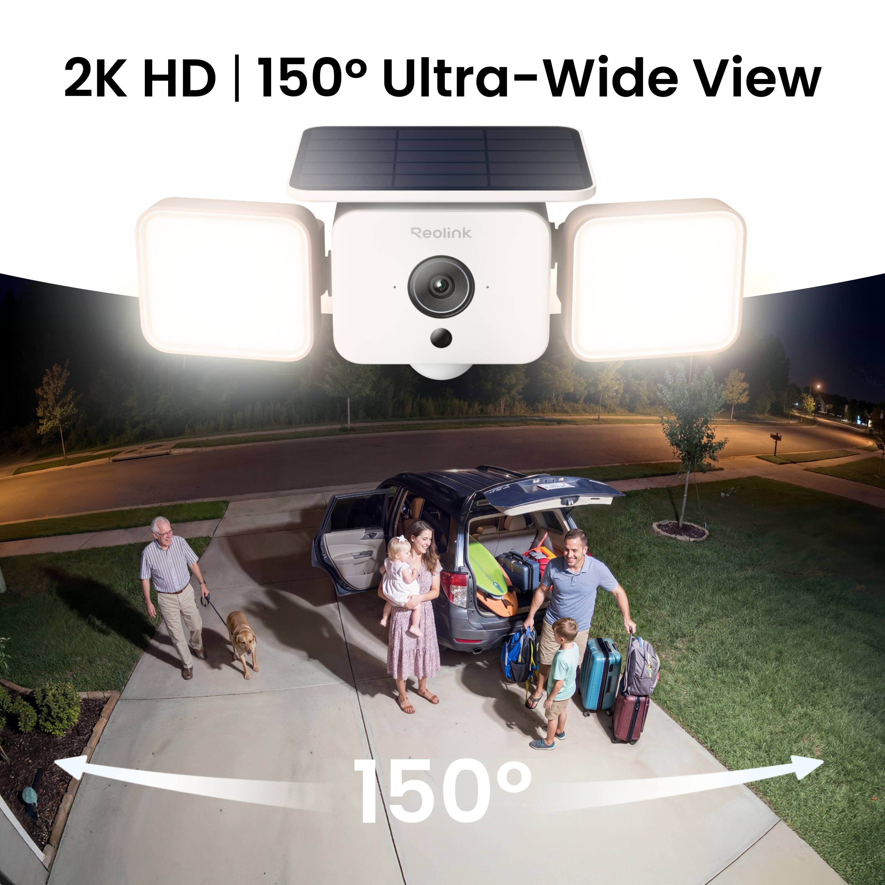 2K HD | 150° Ultra-Wide View