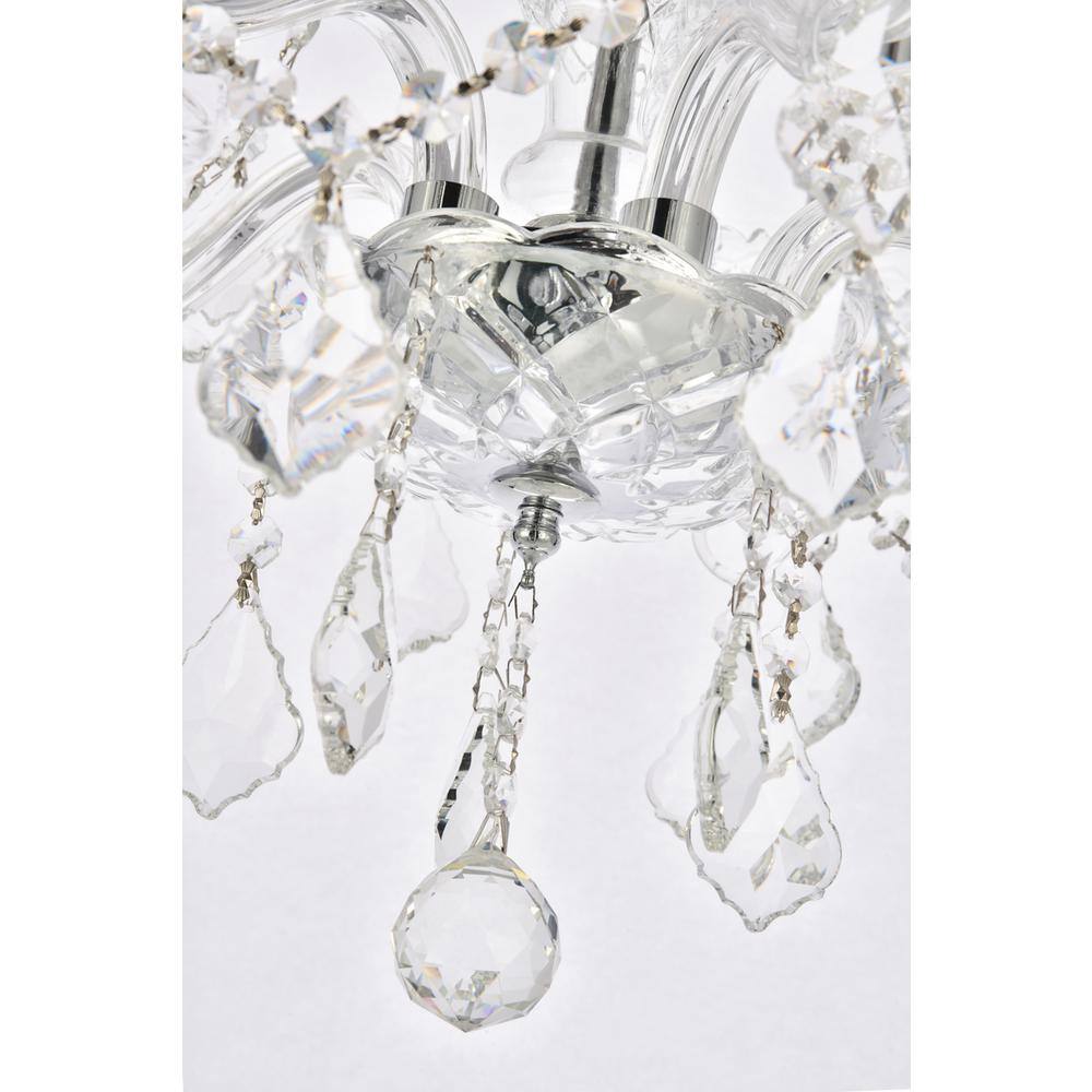 Alt View 4. Elegant Lighting - Verona 5 light Chrome Chandelier Clear Royal Cut Crystal - Chrome.