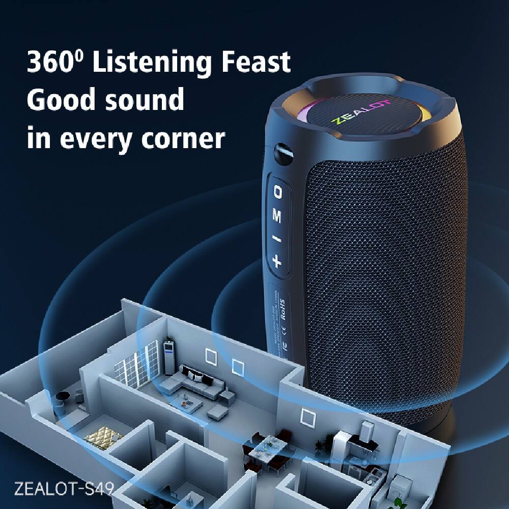 360° Listening Feast  
Good sound in every corner  

ZEALOT-S49