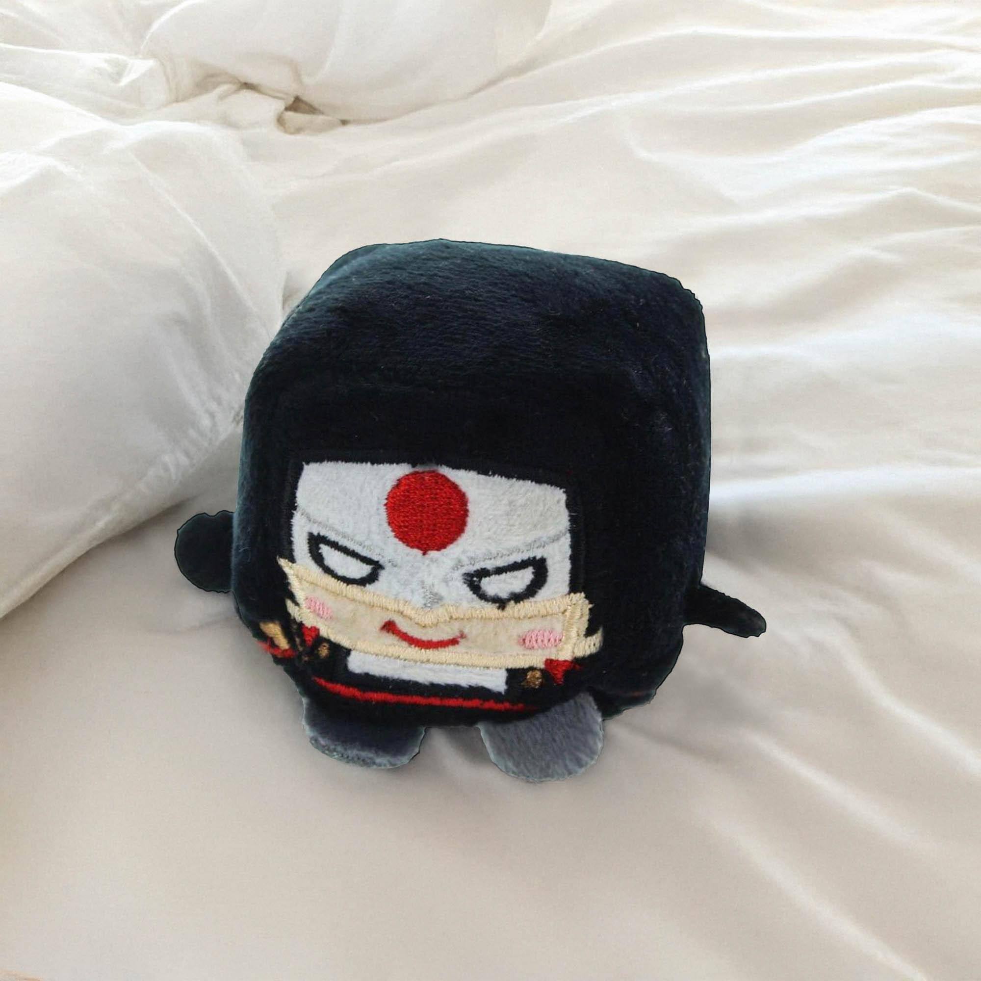 Alt View 10. Commonwealth Toys - Suicide Squad 2.5" Kawaii Cube Plush: Katana - Red/Black.
