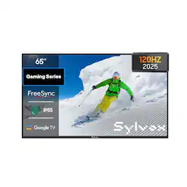 Sylvox - 65" Class Gaming Series Partial Sun Smart Outdoor TV, 120Hz Google TV, 1000 Nit 4K UHD LED, IP55 Waterproof (2025)