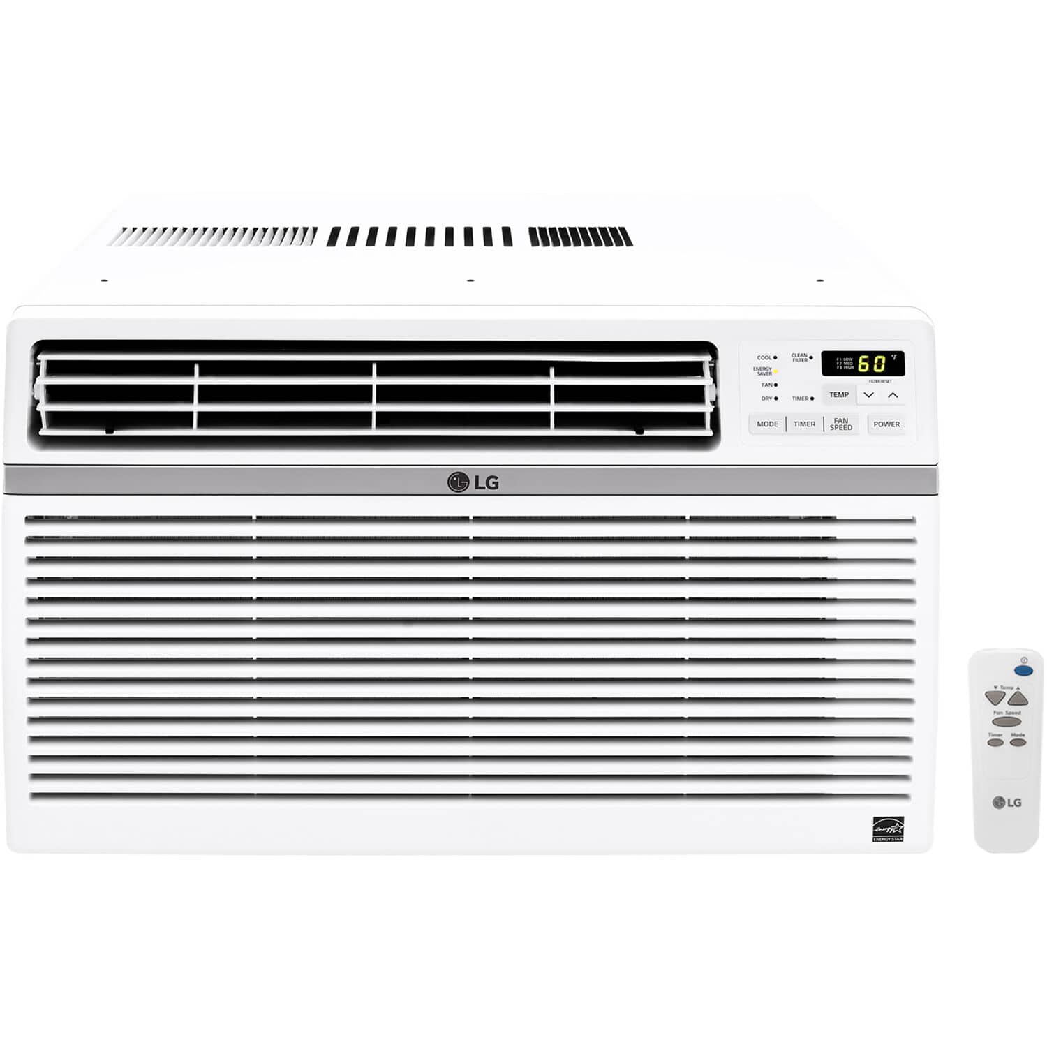 Front. LG - 1000 Sq. Ft. Window Air Conditioner - White.