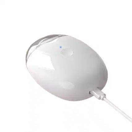 Front. Cluzine - Rechargeable Electric Nail Clipper, 3 Speeds, LED Light, Low Noise for Family Use.