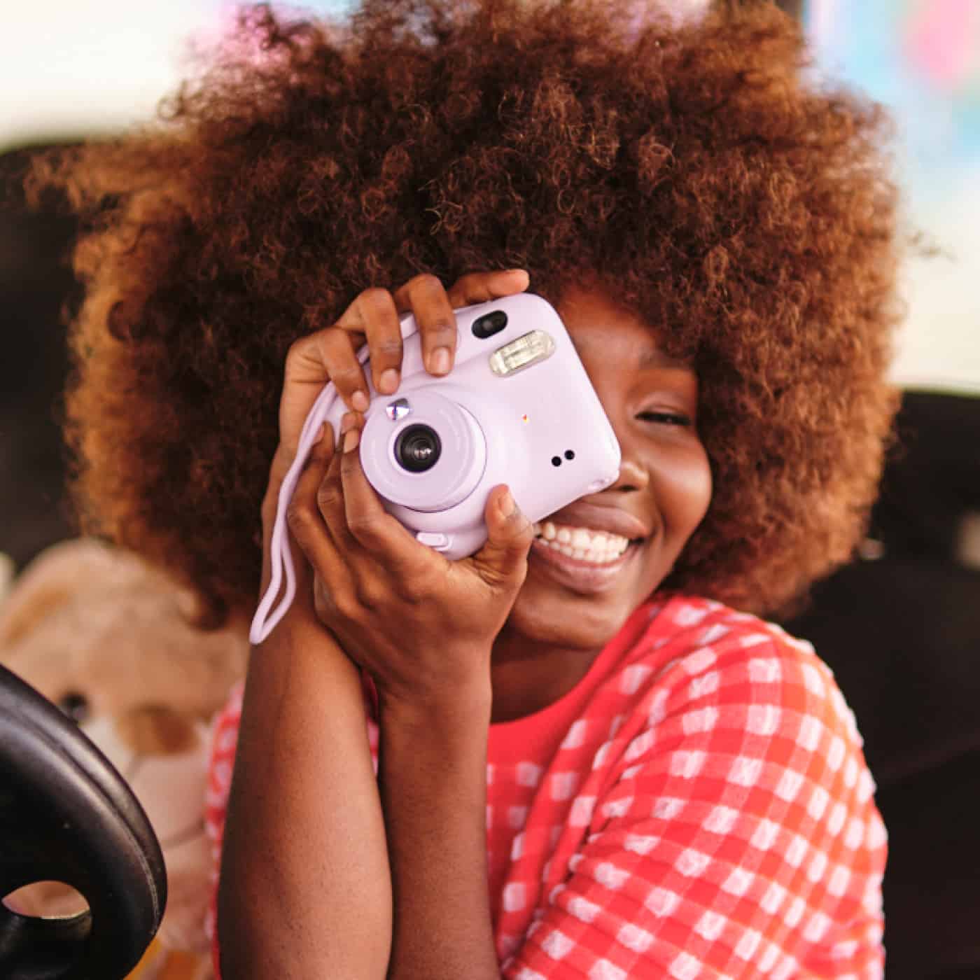 Alt View 6. Fujifilm - FUJIFILM INSTAX MINI 11 Instant Film Camera with Instant Film Blue - Blue.