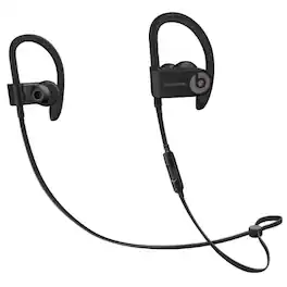 Beats - Powerbeats3 Wireless In-Ear Headphones – Black, Renewed, High-Performance Sports Earbuds with Bluetooth