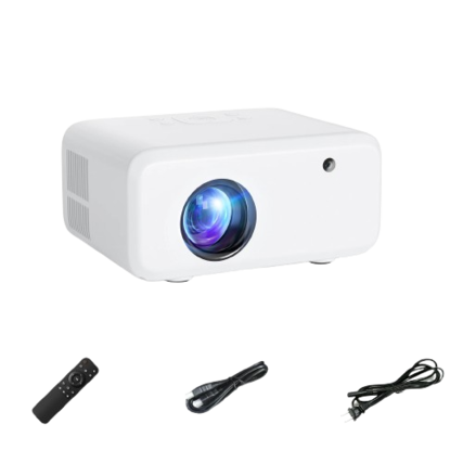 Front. Home Collection - 40000 Lumen 4K Mini Projector LED 1080P WiFi Bluetooth HD Portable Home Theater.