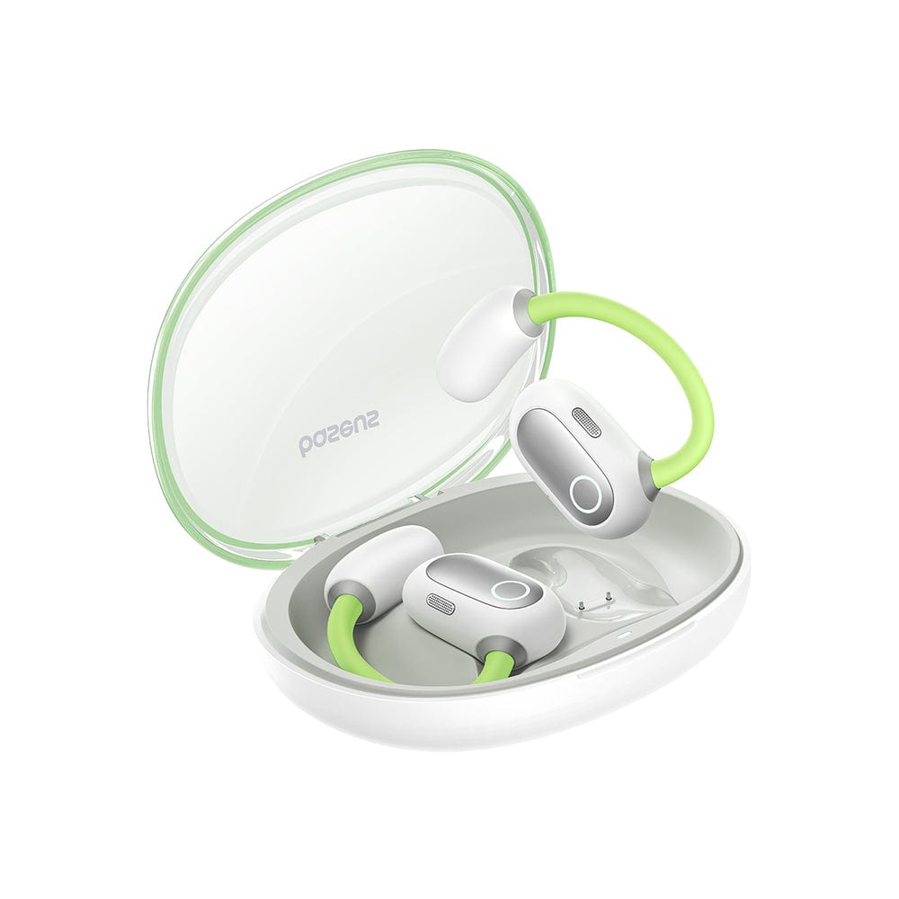 Baseus - Open Ear Headphones True Wireless Earbuds Bluetooth 5.3 Sport Earphones - Green