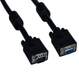 Sanoxy - 100ft SVGA HD15 M/F Monitor Extension Cable with Ferrites - Black