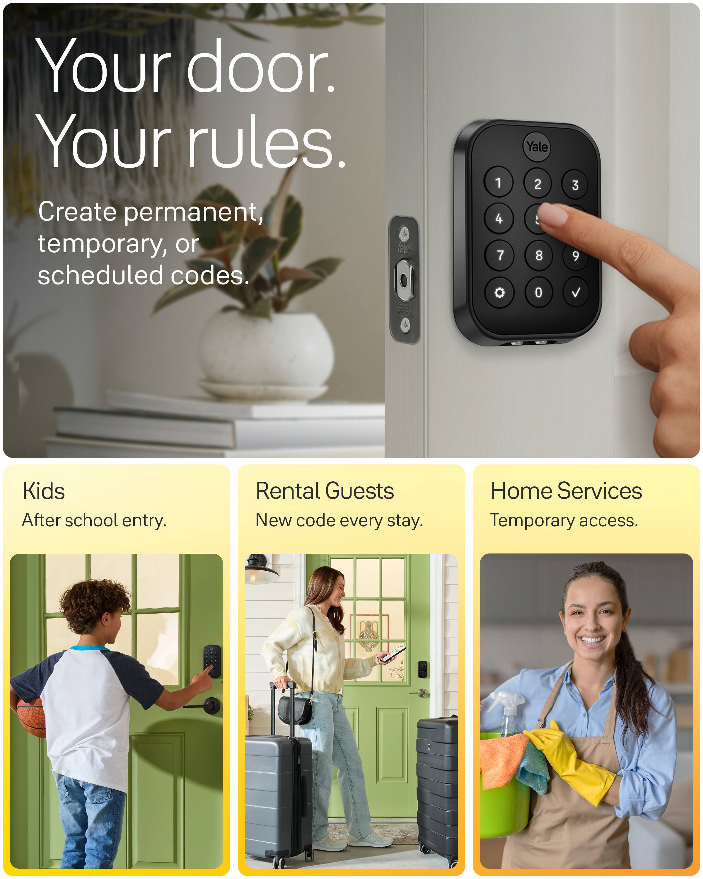 Yale Assure Lock 2 Key Free Keypad with Wi Fi Oil Rubbed Bronze - Best Buy