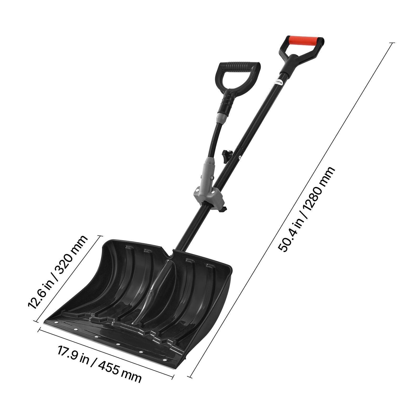 - 12.6 in / 320 mm
- 17.9 in / 455 mm
- 50.4 in / 1280 mm