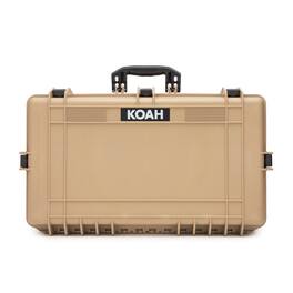 Koah - Weatherproof Hard Case with Customizable Foam (28 x 17 x 7 Inch) - Tan
