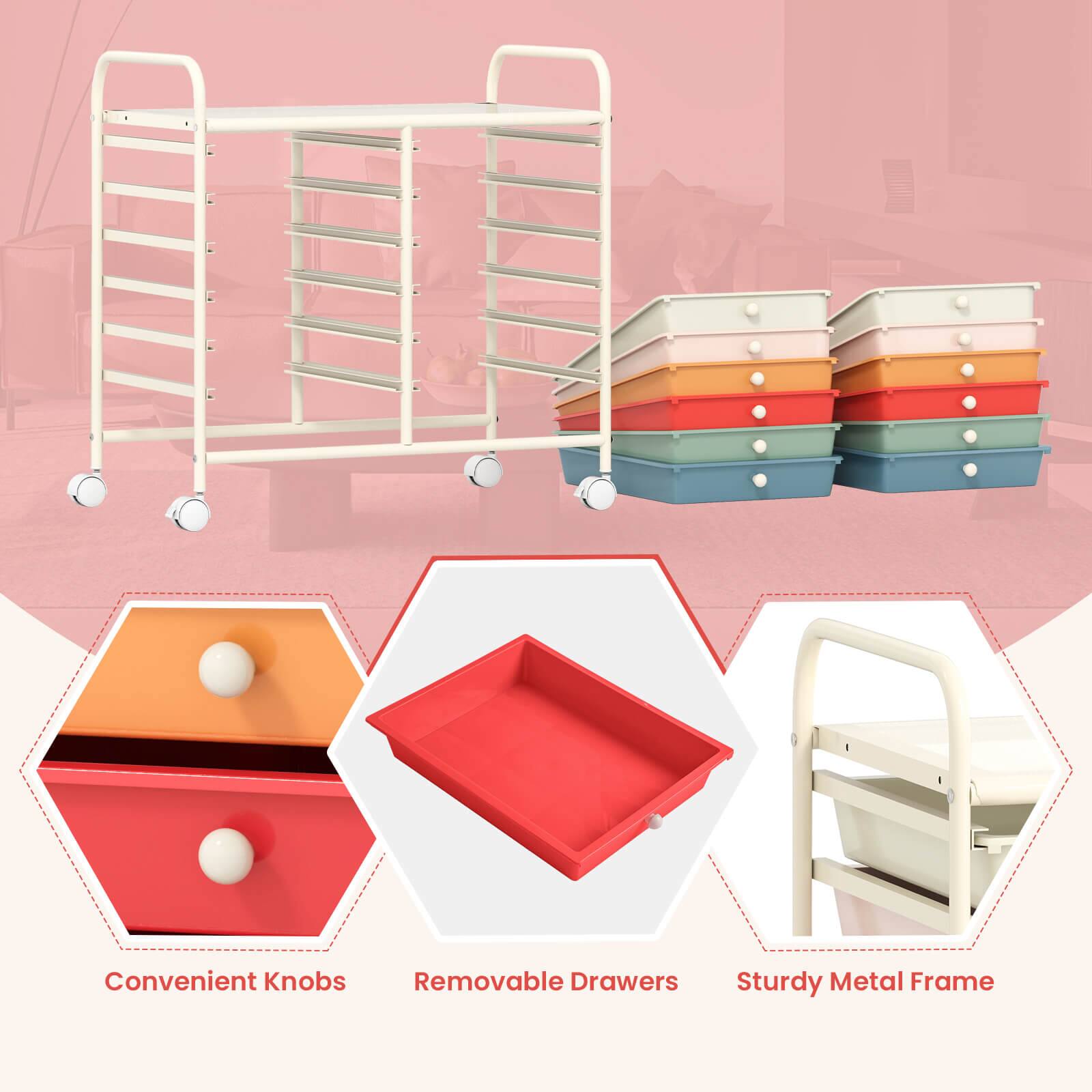 Convenient Knobs
Removable Drawers
Sturdy Metal Frame