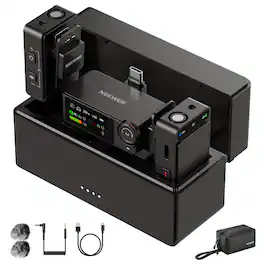 Neewer - CM36 Pro Wireless Mic, AI Noise Cancelling, 8GB