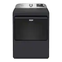 Maytag - 7.4 Cu. Ft. Smart Gas Dryer with Extra Power and Advanced Moisture Sensing - Midnight Steel - Front_Zoom
