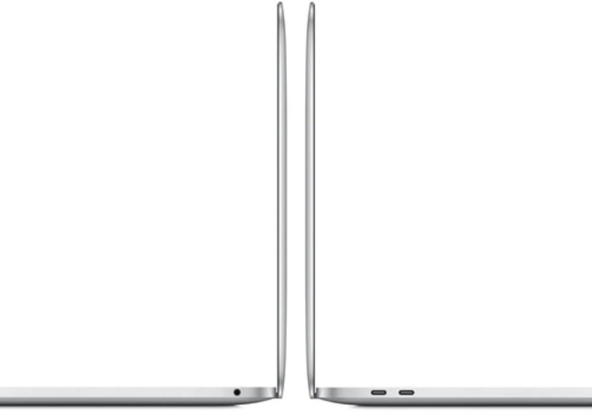 Left. Apple - MacBook Pro 13.3" Intel Core i5 Touch Bar - 16GB Memory - 512GB SSD - 2020 - Silver.