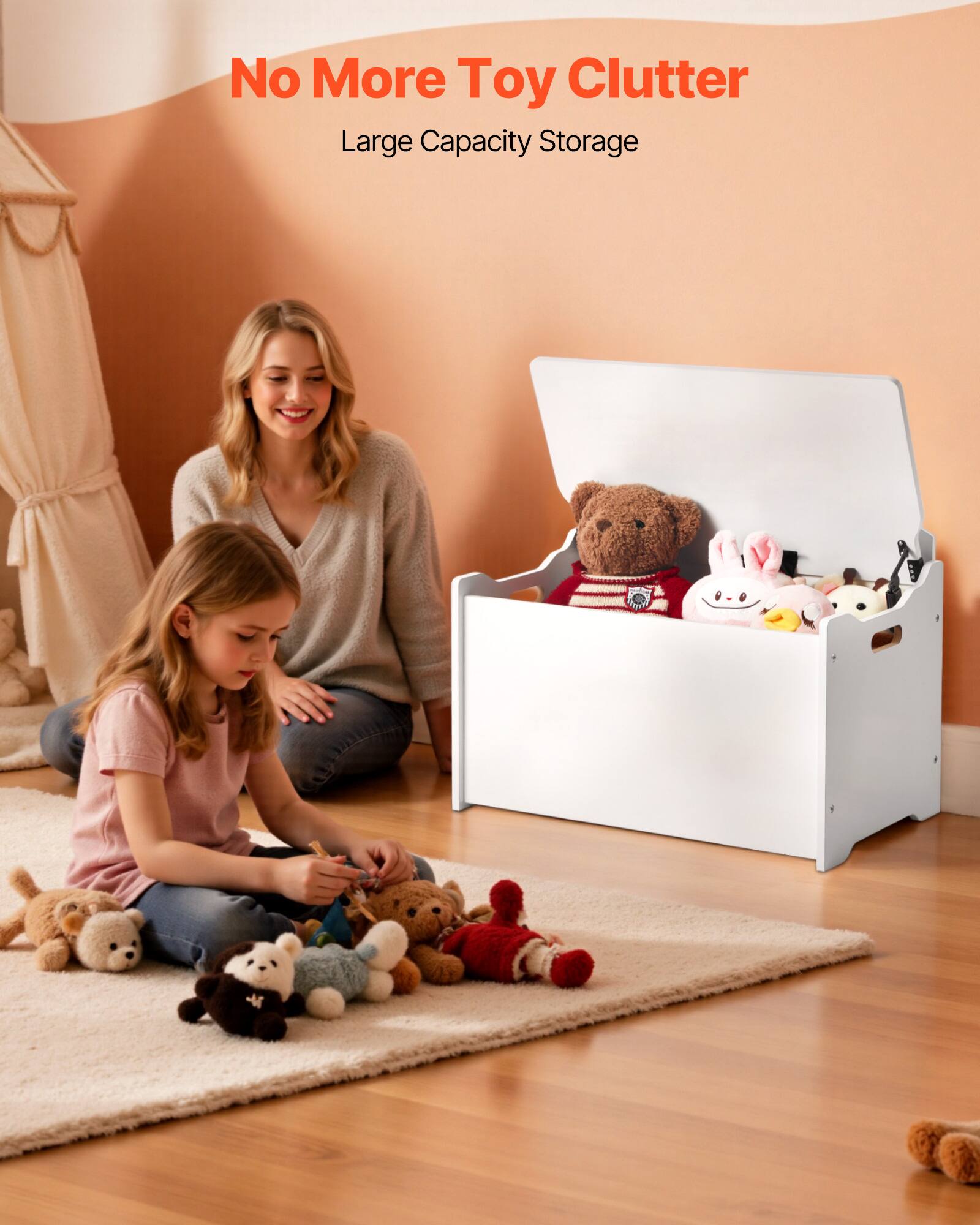 No More Toy Clutter  
Large Capacity Storage
