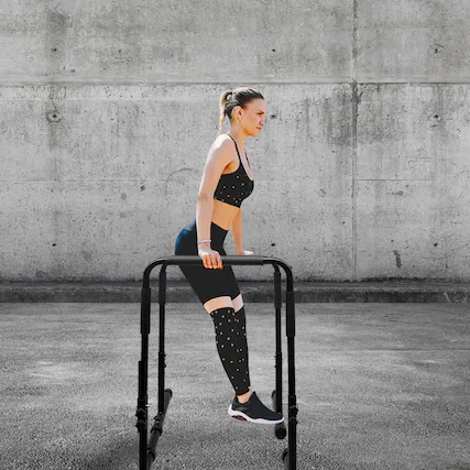 Front. Anysun - Adjustable Dip Station & Pull Up Bar - Heavy Duty Steel Parallel Bars for Home Gym Strength Training - Black.