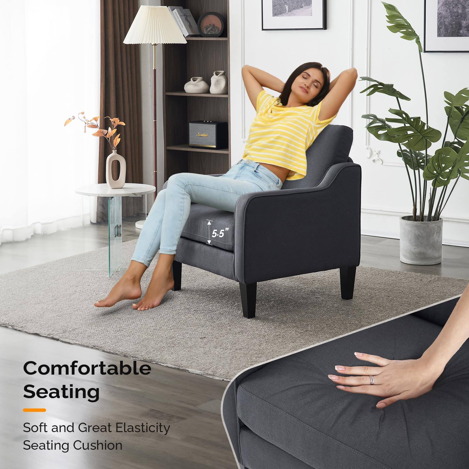 Comfortable Seating  
Soft and Great Elasticity Seating Cushion