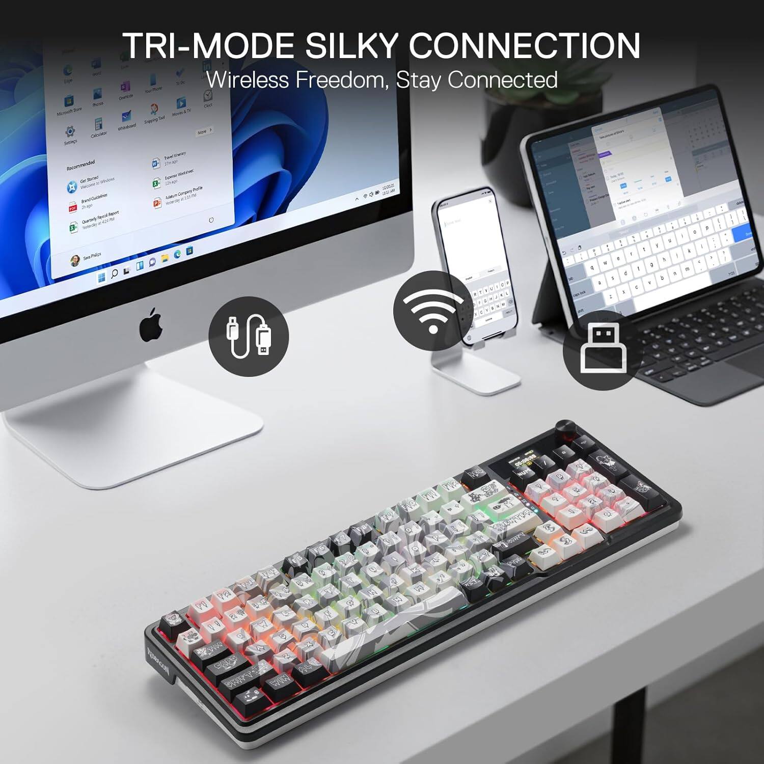 TRI-MODE SILKY CONNECTION  
Wireless Freedom, Stay Connected