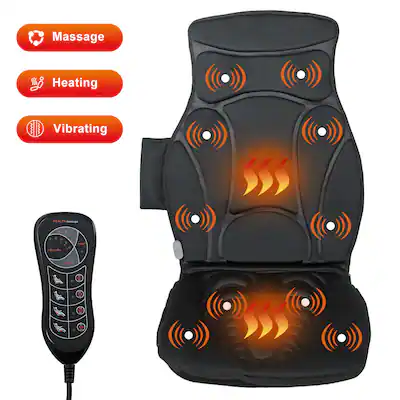 Costway Vibration Massage Seat Cushion 10 Vibration Motors Seat Back Massager Black BBYUSEP24407 - Best Buy Costway Vibration Massage Seat Cushion 10 Vibration Motors Seat Back Massager Black BBYUSEP24407 - Best Buy