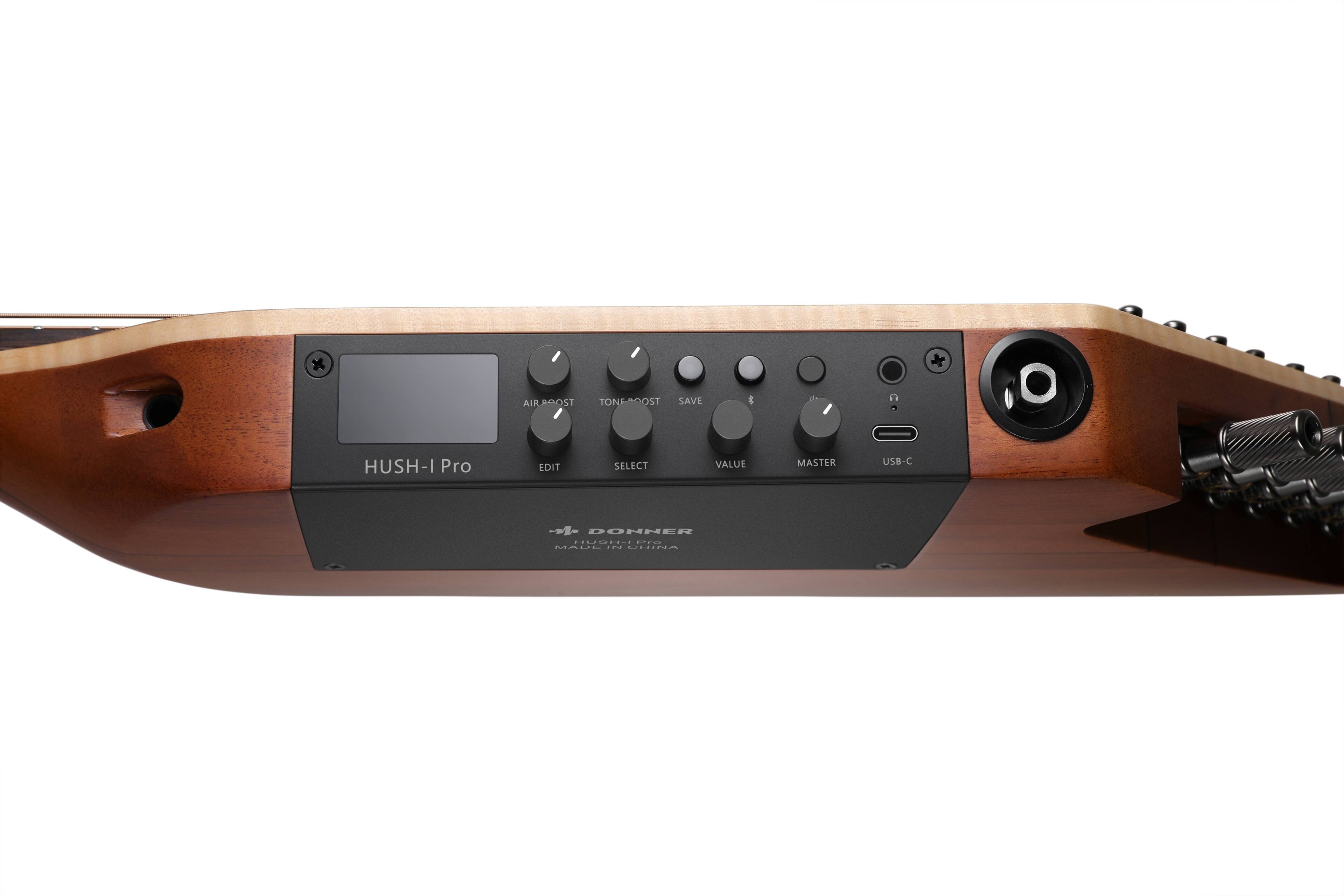 AIR BOOST TONE BOOST SAVE & HUSH-I Pro EDIT SELECT VALUE MASTER USB-C -- DONNER MADE IN CHINA