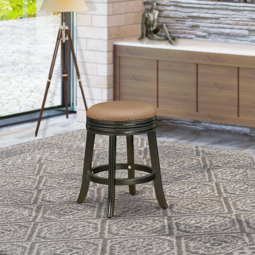 Left. East West Furniture - Night Stand Brown Roast - Brown.