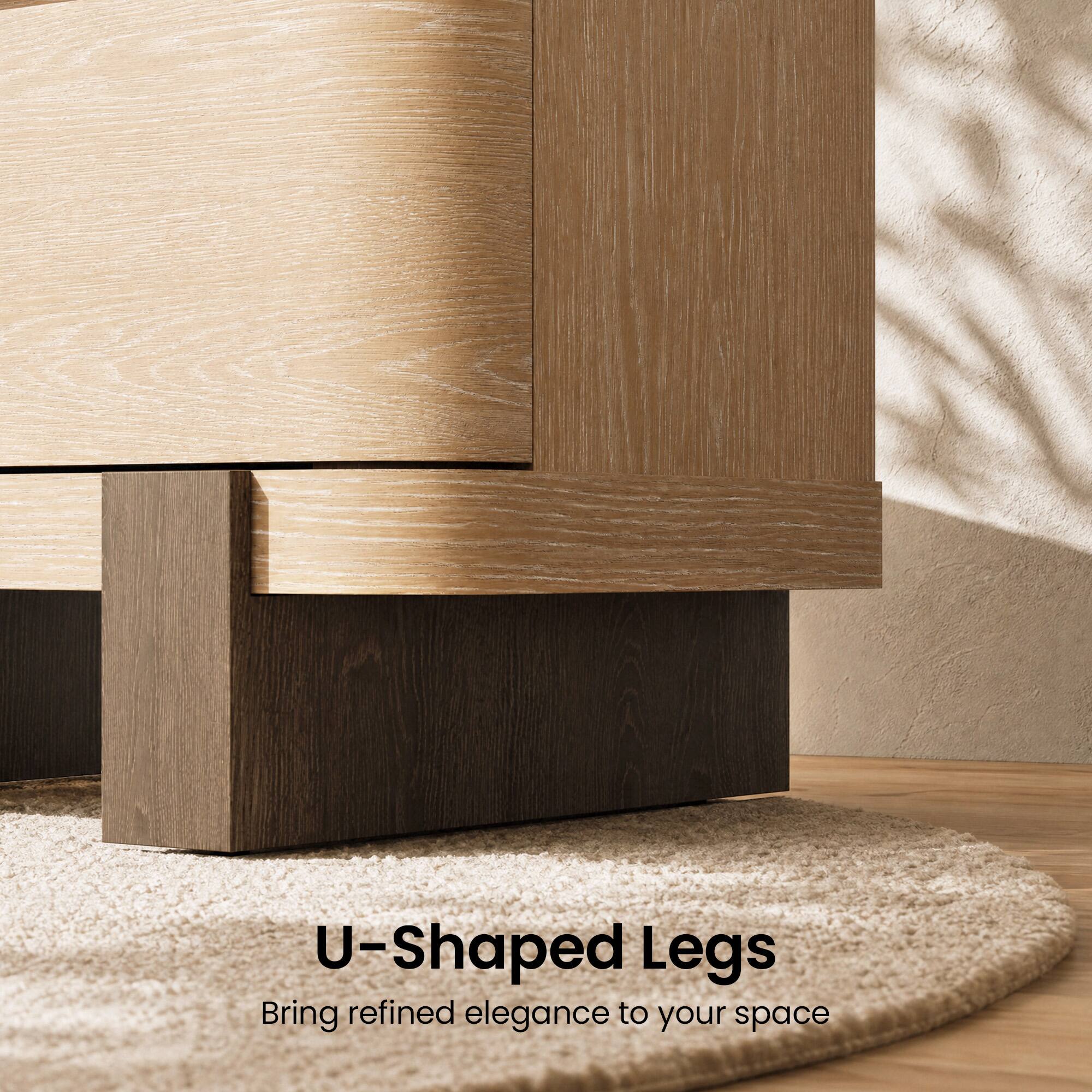 U-Shaped Legs  
Bring refined elegance to your space