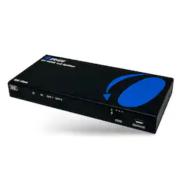 Orei - 8K 1x2 HDMI™ Splitter (Downscaler, Audio Extract)-BK-102A - Black & Blue