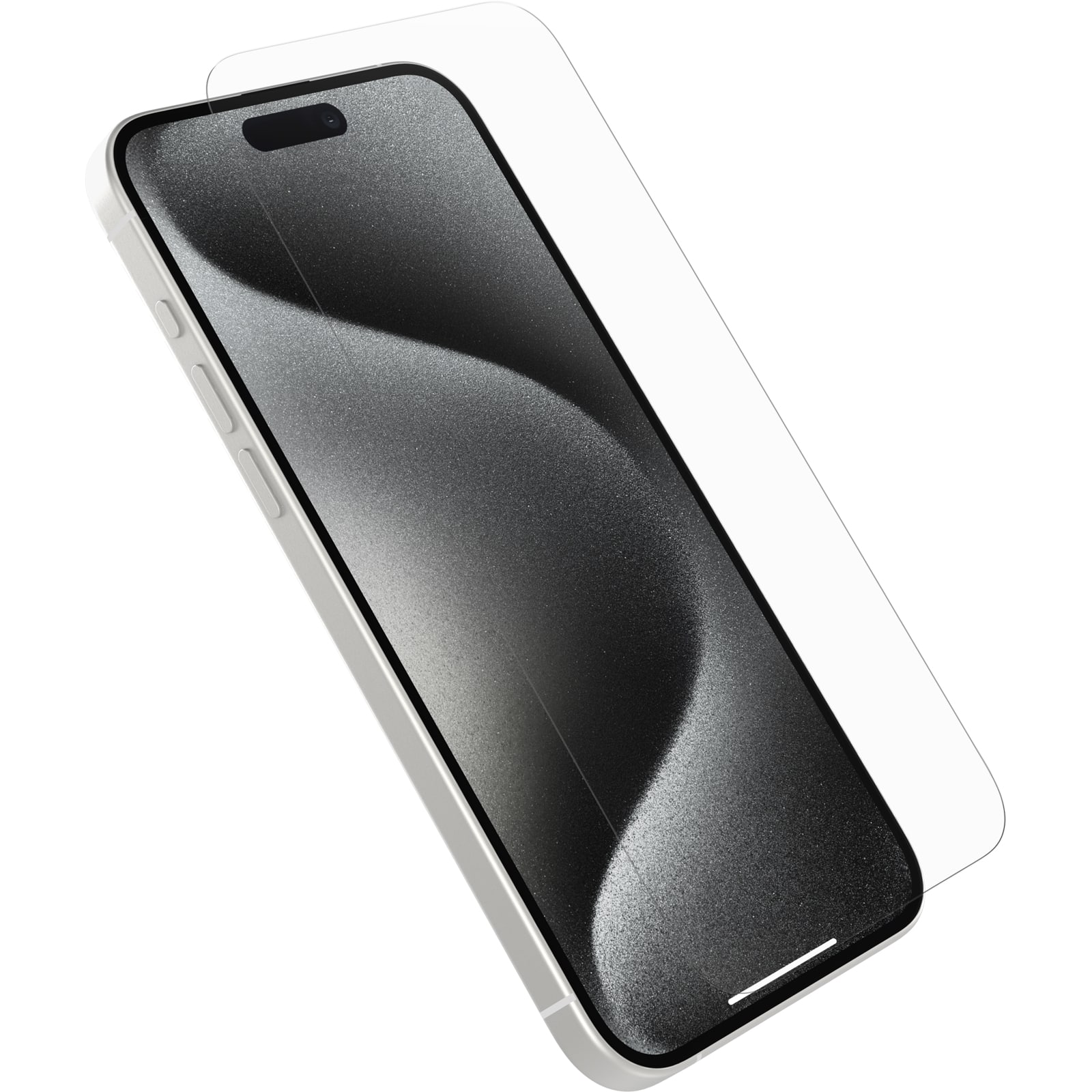 Angle Zoom. OtterBox - Glass Screen Protector for Apple iPhone 15 Pro Max - Clear.